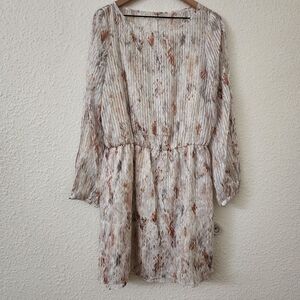 White House Black Market Frozen Geo Boho Dress Women's Size 12 New With Tags